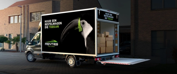 Verhuiswagen met laadklep